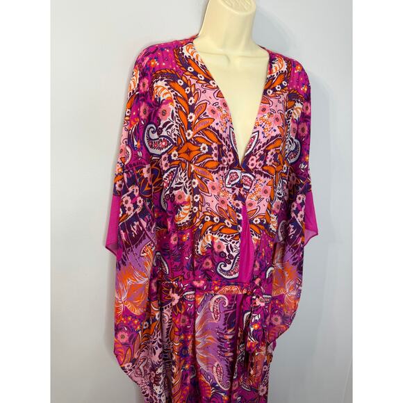 Anthropologie The Moselle Robe Kimono Cover up Beach Vacation Coastal O/S - Picture 3 of 15